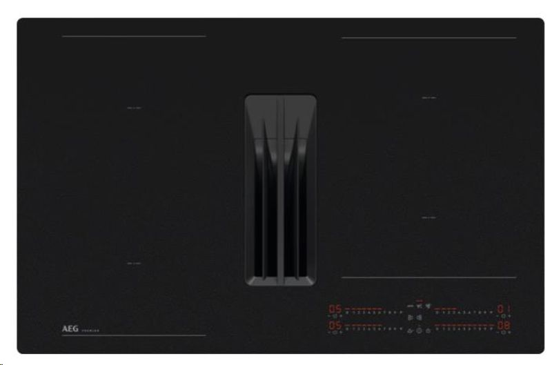 AEG PE7000S80 Platetopp med ventilator 80 cm SaphirMatt® rip